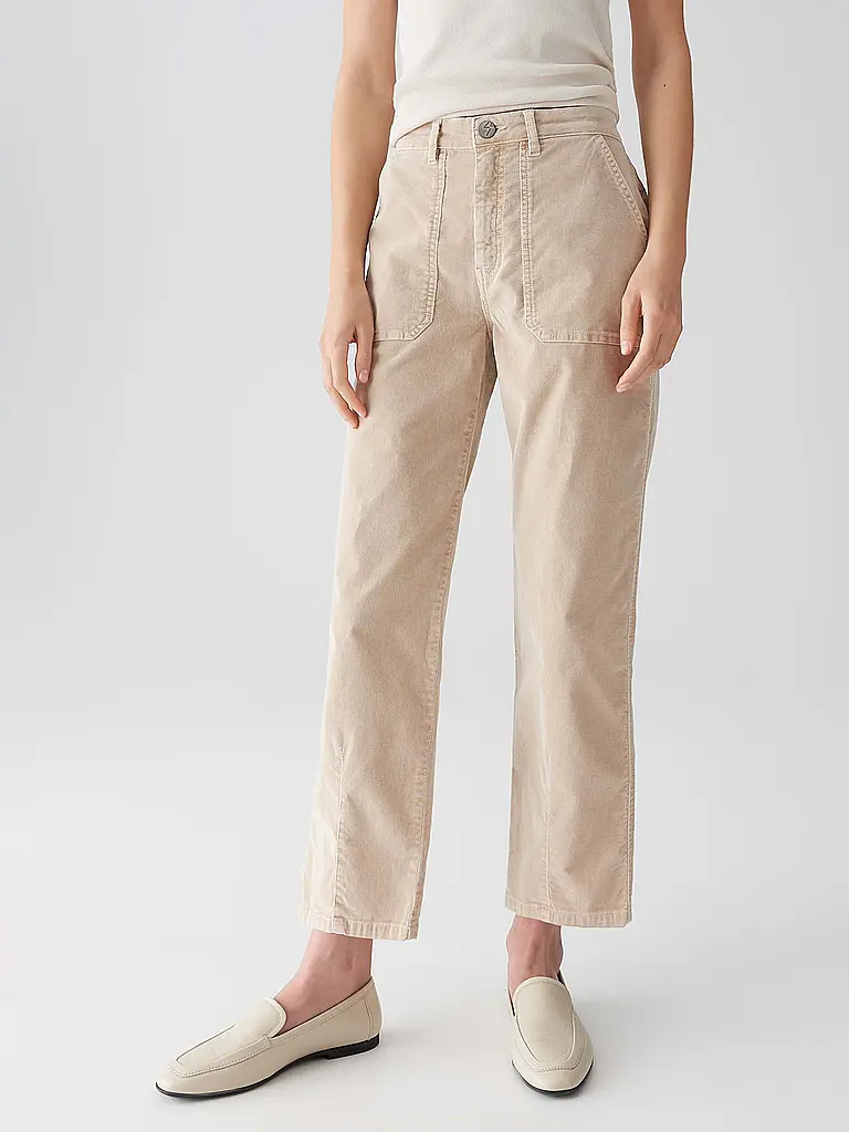 OPUS | Jeans Straight Fit LISSIE BABYCORD | beige
