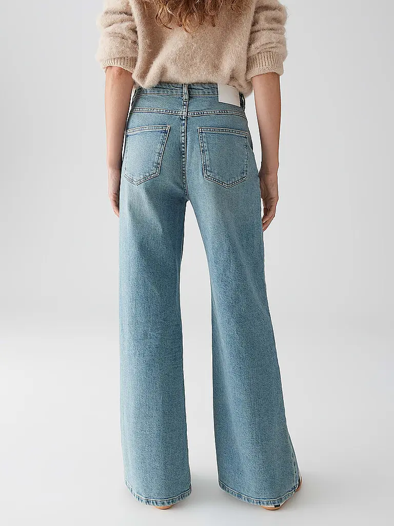 OPUS | Jeans Straight Fit MINAH PALAZZO URBAN | Hellblau