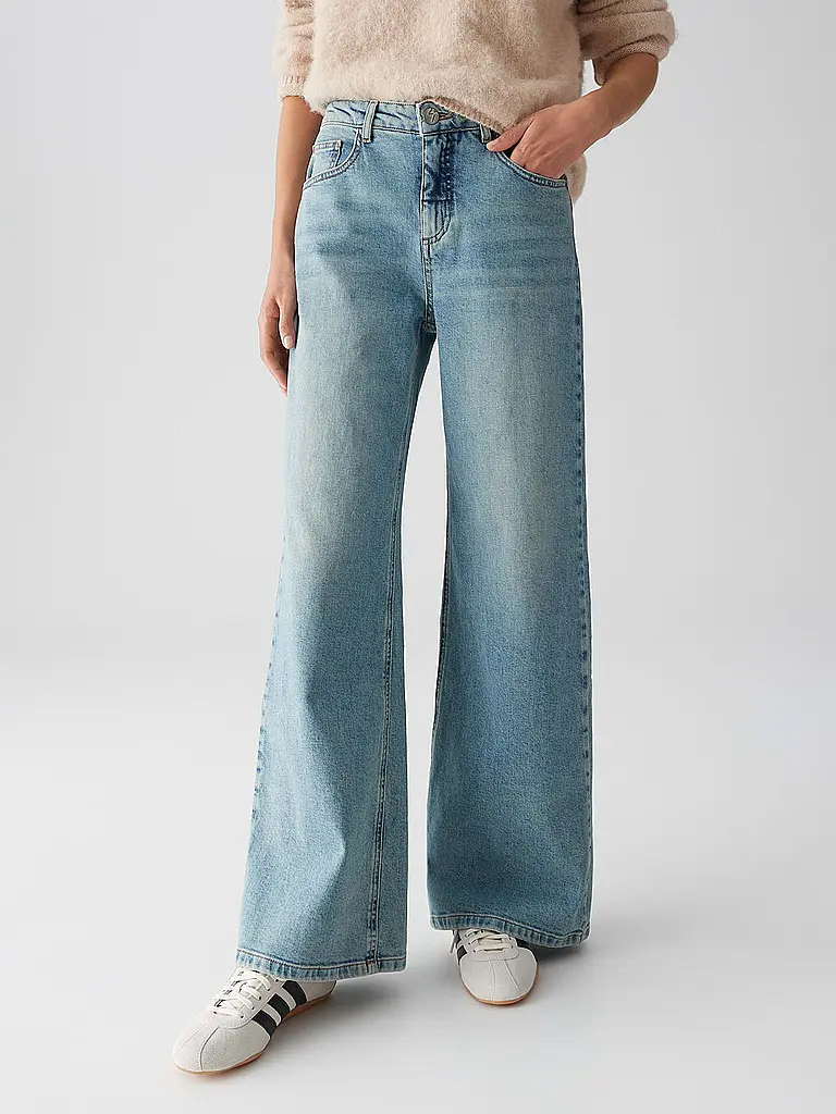 OPUS | Jeans Straight Fit MINAH PALAZZO URBAN | Hellblau