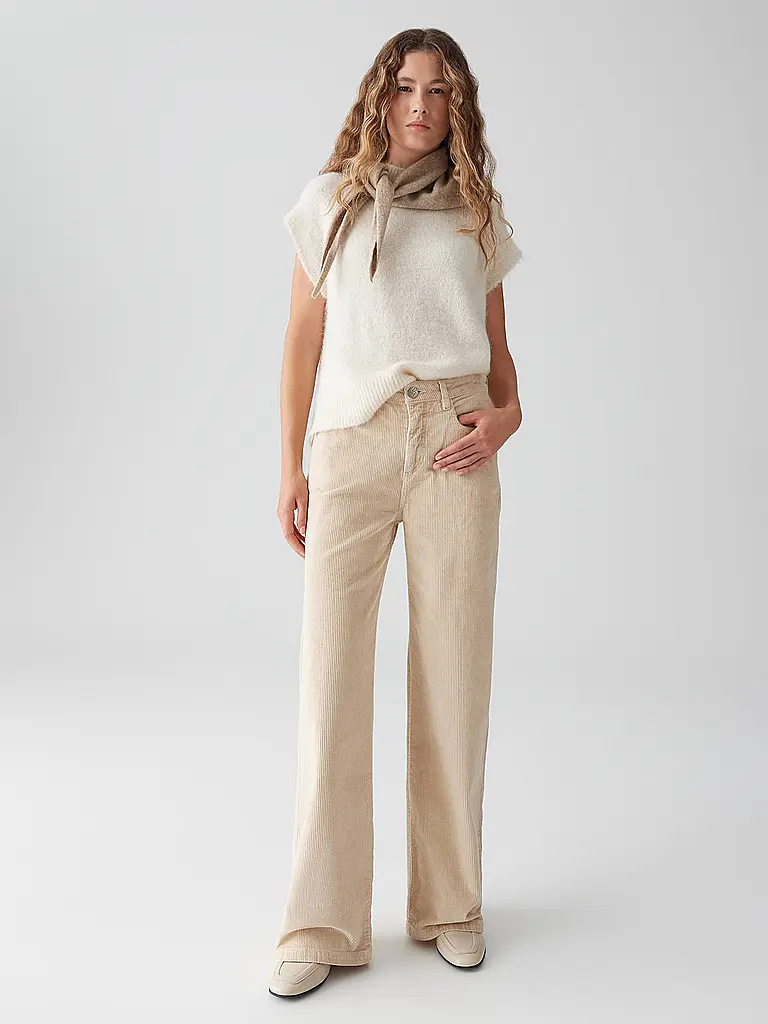 OPUS | Jeans Straight Fit MINAH PALAZZO | Beige