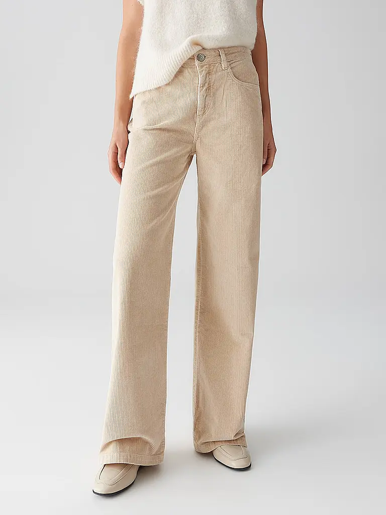 OPUS | Jeans Straight Fit MINAH PALAZZO | Beige