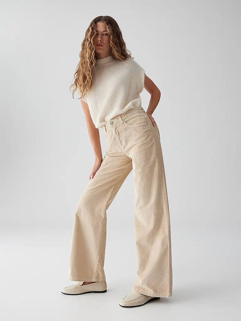 OPUS | Jeans Straight Fit MINAH PALAZZO | Beige