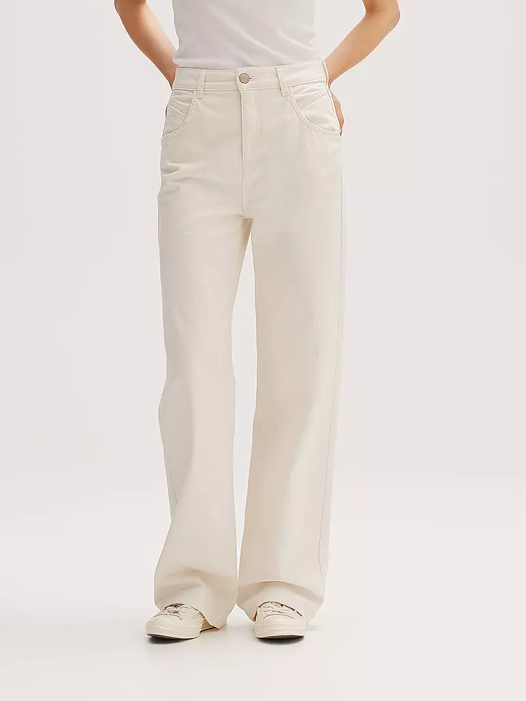 OPUS | Jeans Wide Leg MIBERTA COLOR | creme