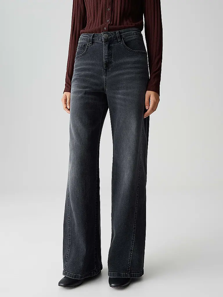 OPUS | Jeans Wide Leg MIVA MODERN | grau