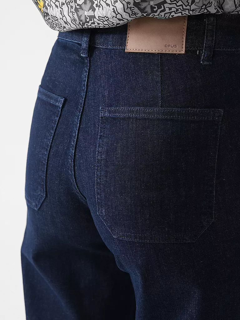 OPUS | Jeans Wide Leg MIVA TURN UP | dunkelblau
