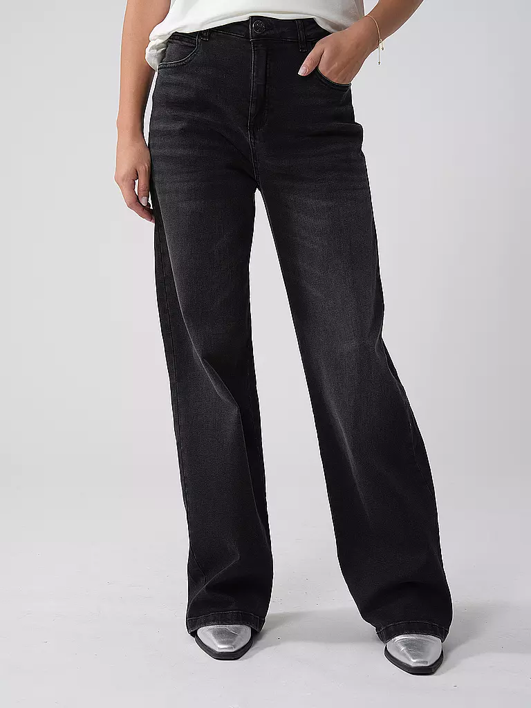 OPUS | Jeans Wide Leg MIVY | schwarz