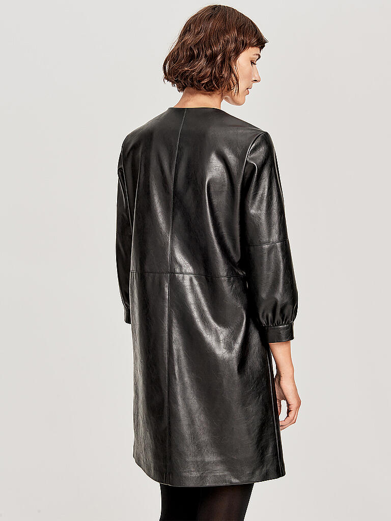 OPUS | Kleid in Lederoptik " Waki " | schwarz