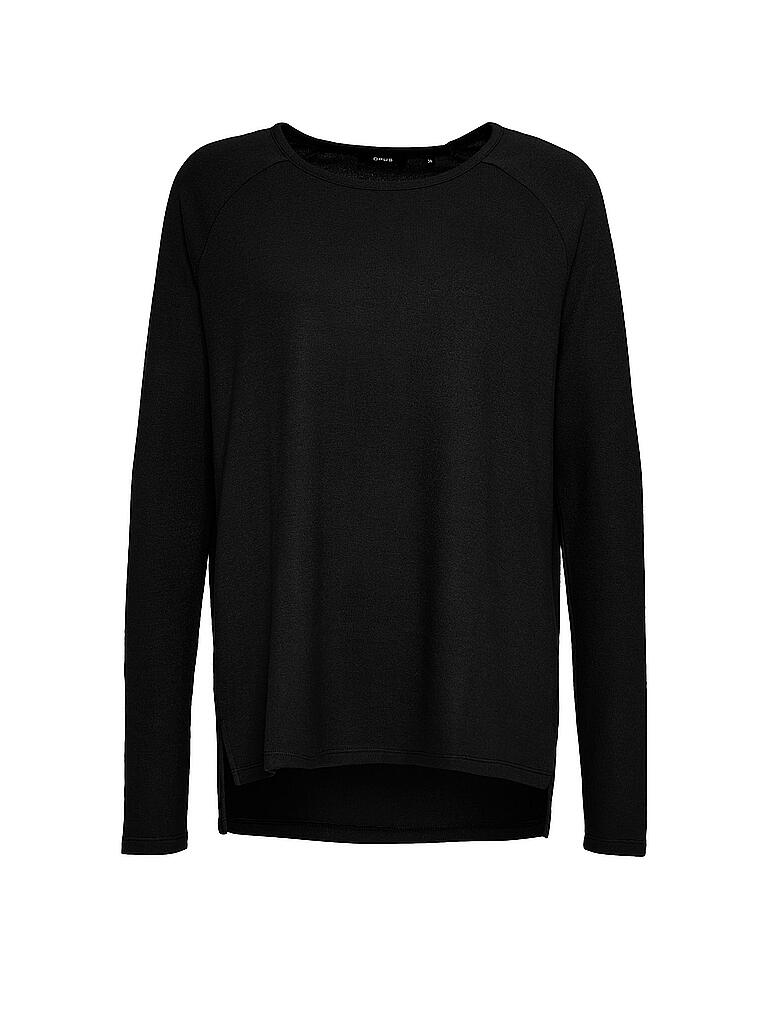 OPUS | Langarmshirt Sabreen | schwarz