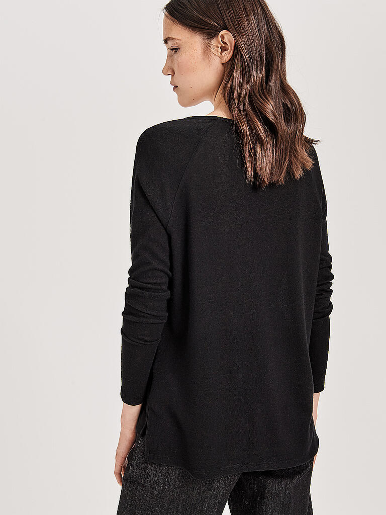 OPUS | Langarmshirt Sabreen | schwarz