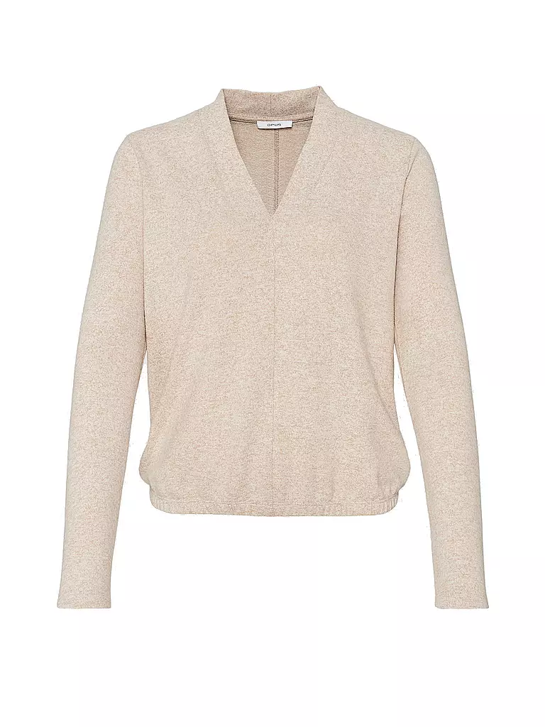 OPUS | Langarmshirt SANINA | beige