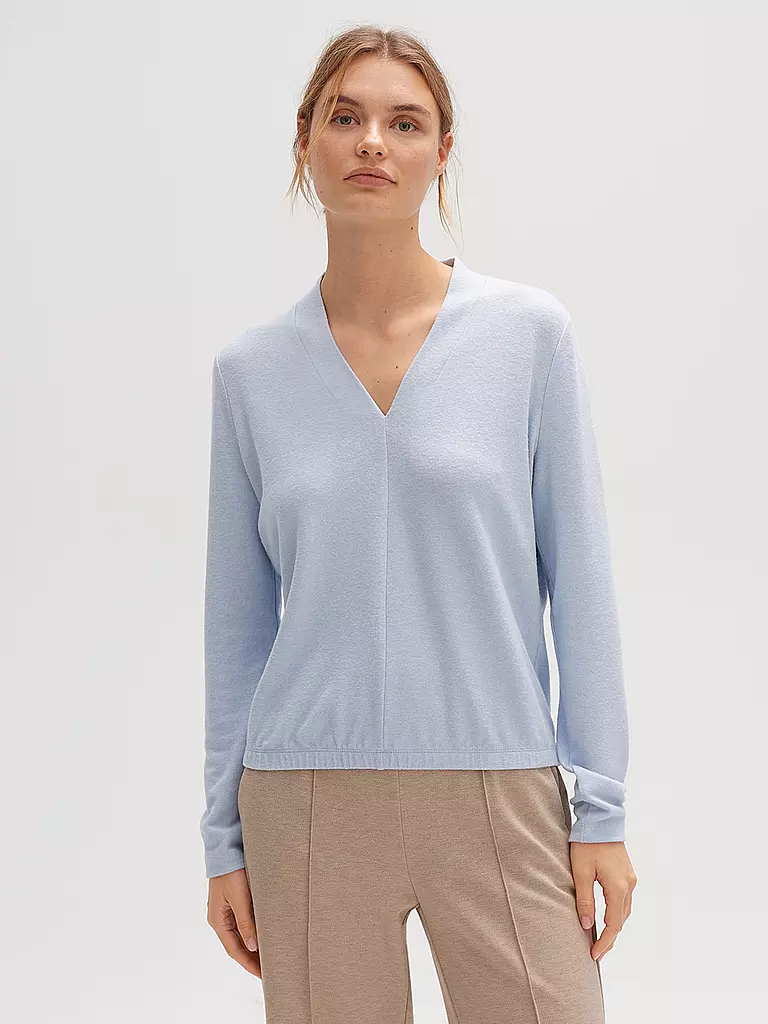 OPUS | Langarmshirt SANINA | hellblau