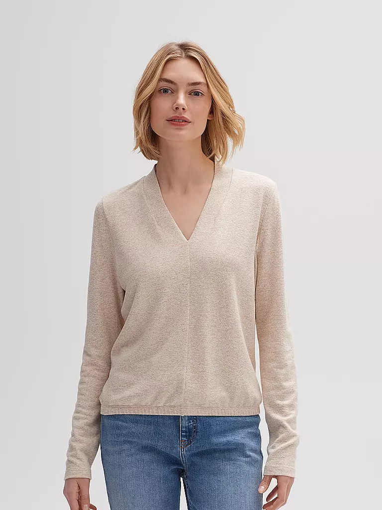 OPUS | Langarmshirt SANINA | beige