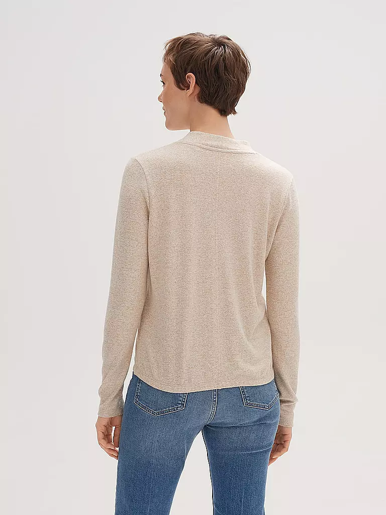 OPUS | Langarmshirt SANINA | beige