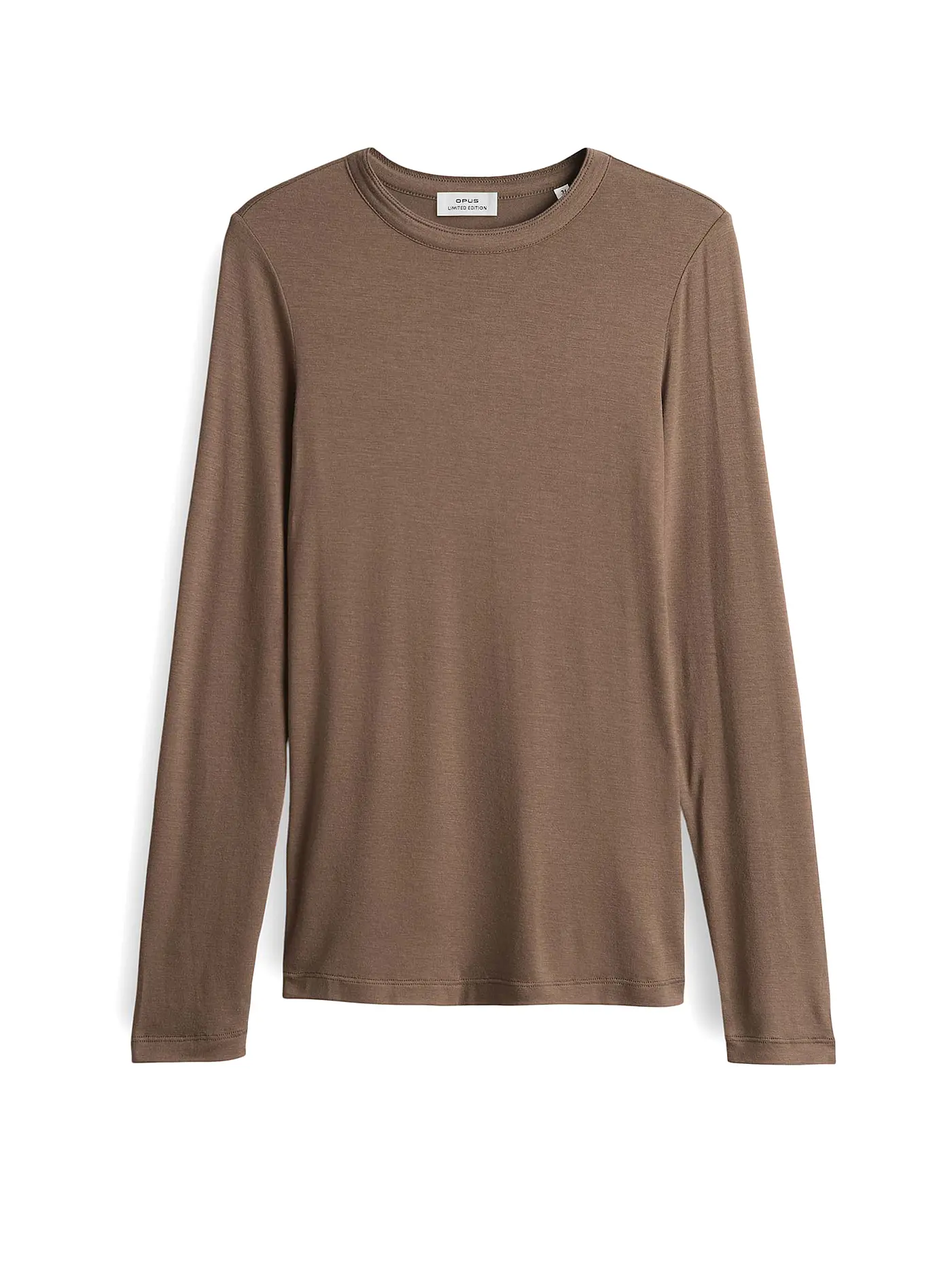 OPUS | Langarmshirt SIFA | braun