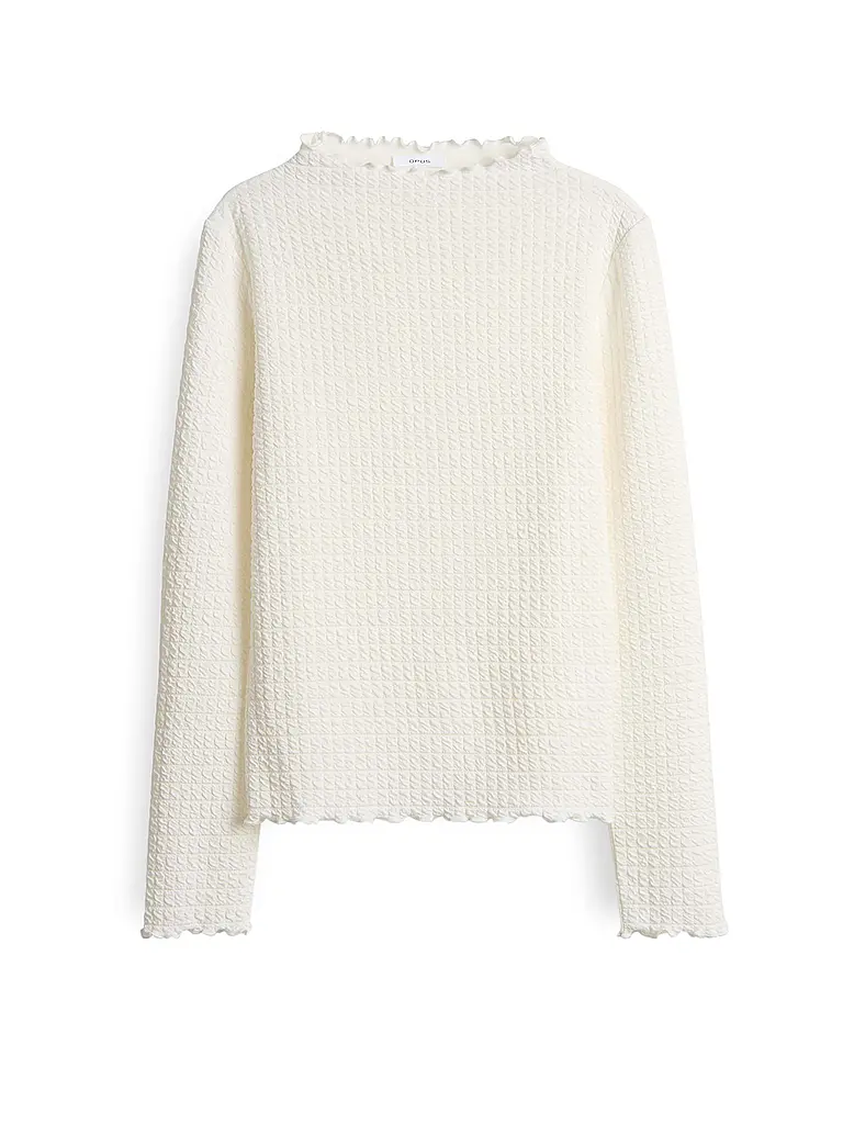 OPUS | Langarmshirt SIRKEN | weiss