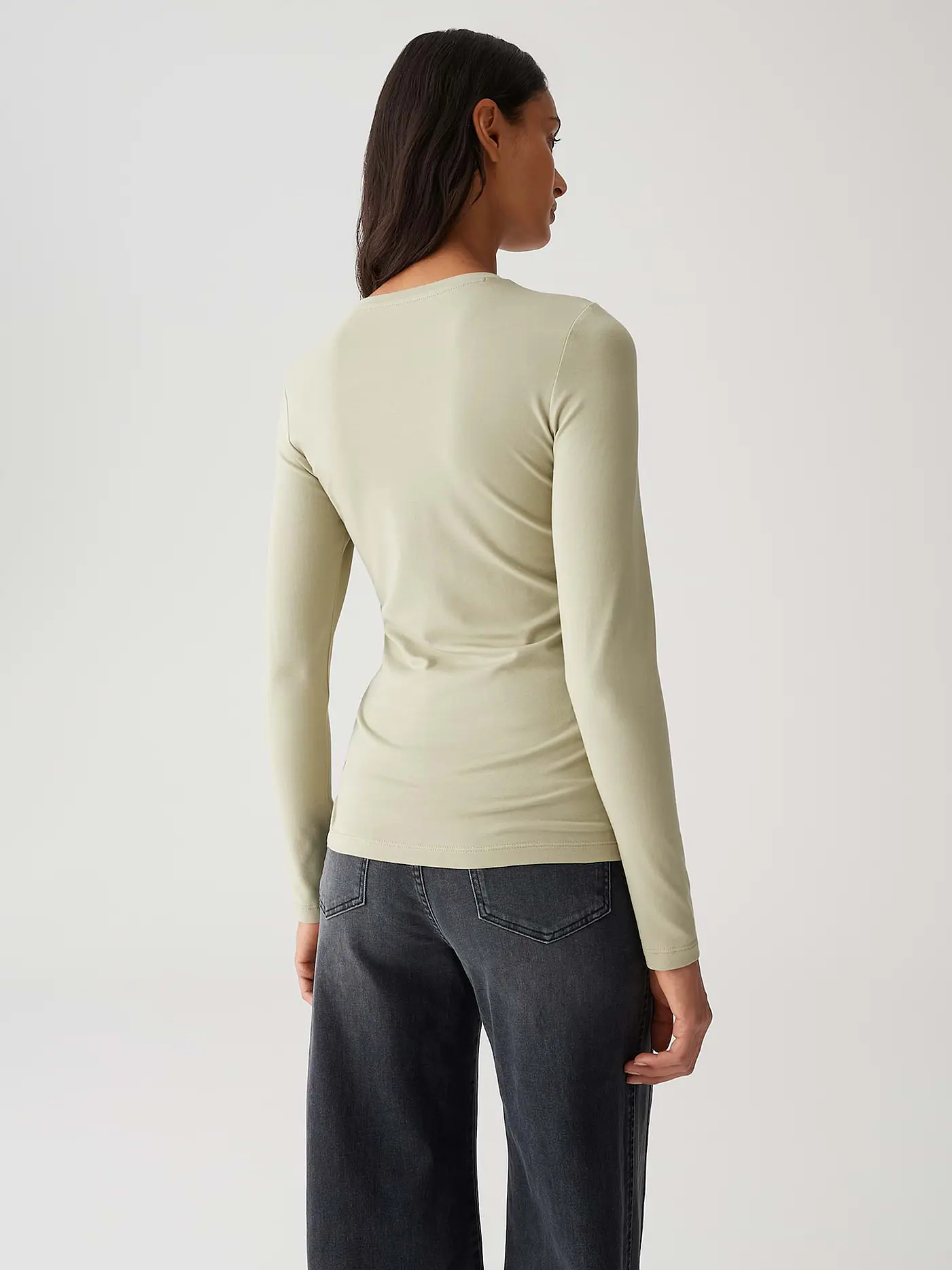 OPUS | Langarmshirt SMILLA | hellgrün