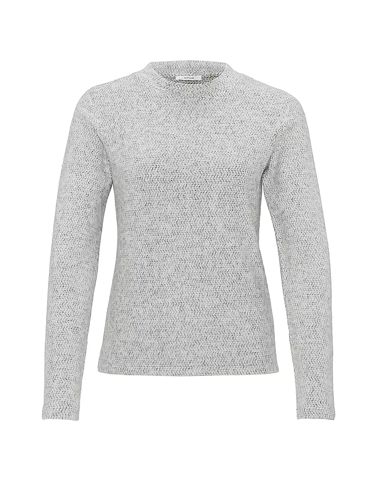 OPUS | Langarmshirt SNOWI | grau
