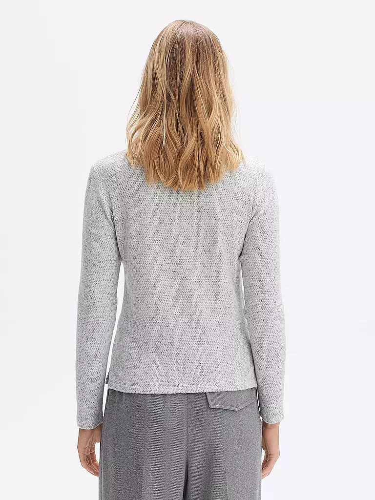 OPUS | Langarmshirt SNOWI | grau