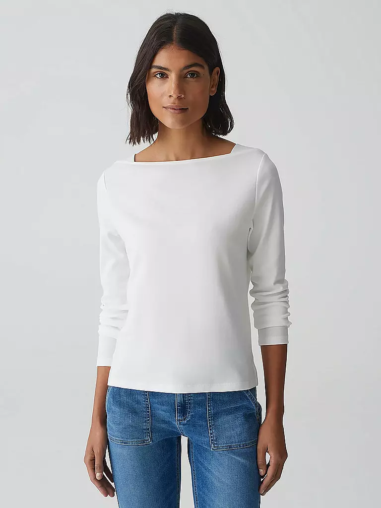 OPUS | Langarmshirt SUBDA | creme