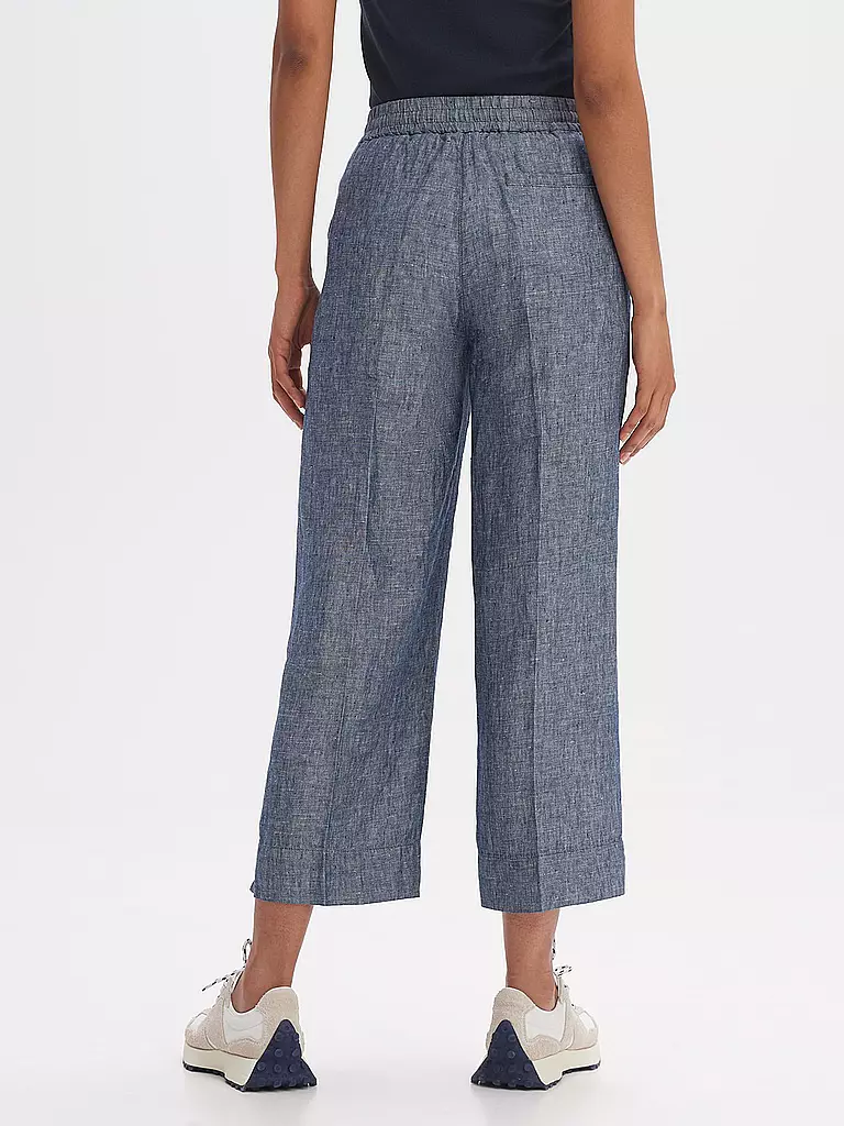 OPUS | Leinen Culotte MADEKA FRESH | dunkelblau