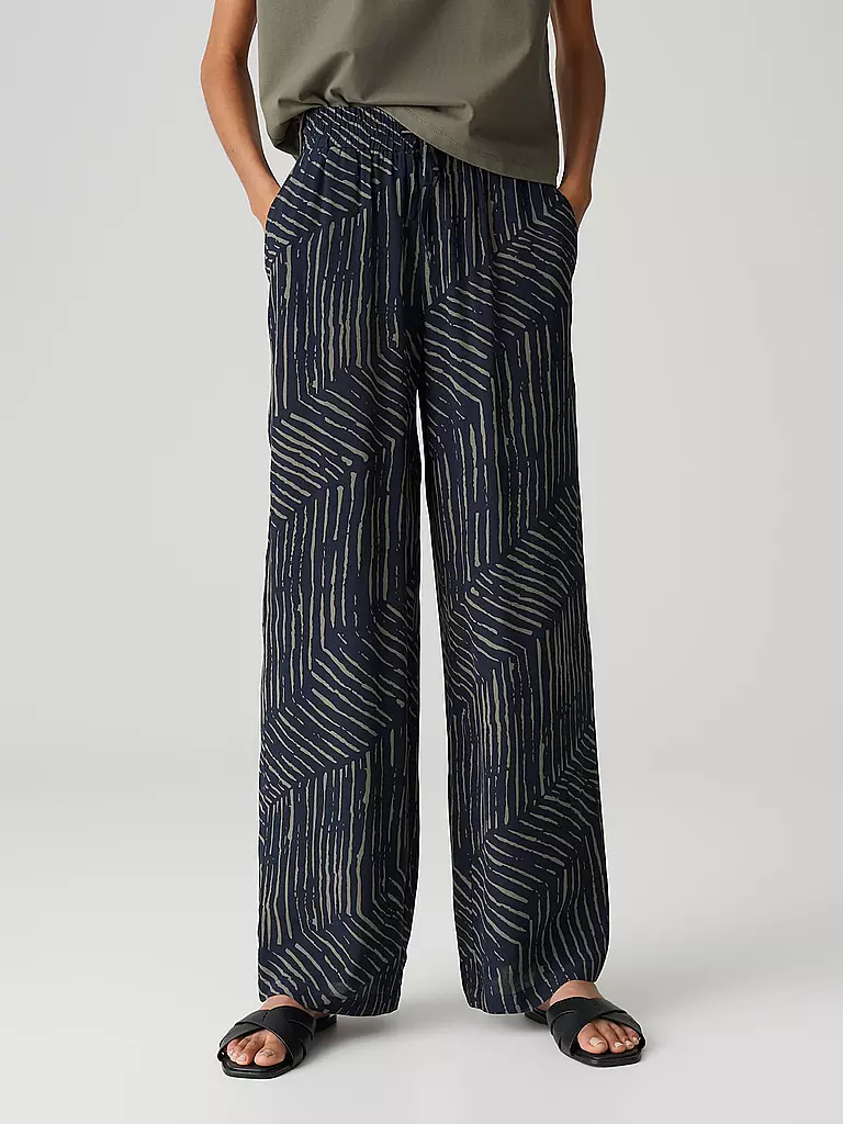 OPUS | Marlenehose MAROU | dunkelblau