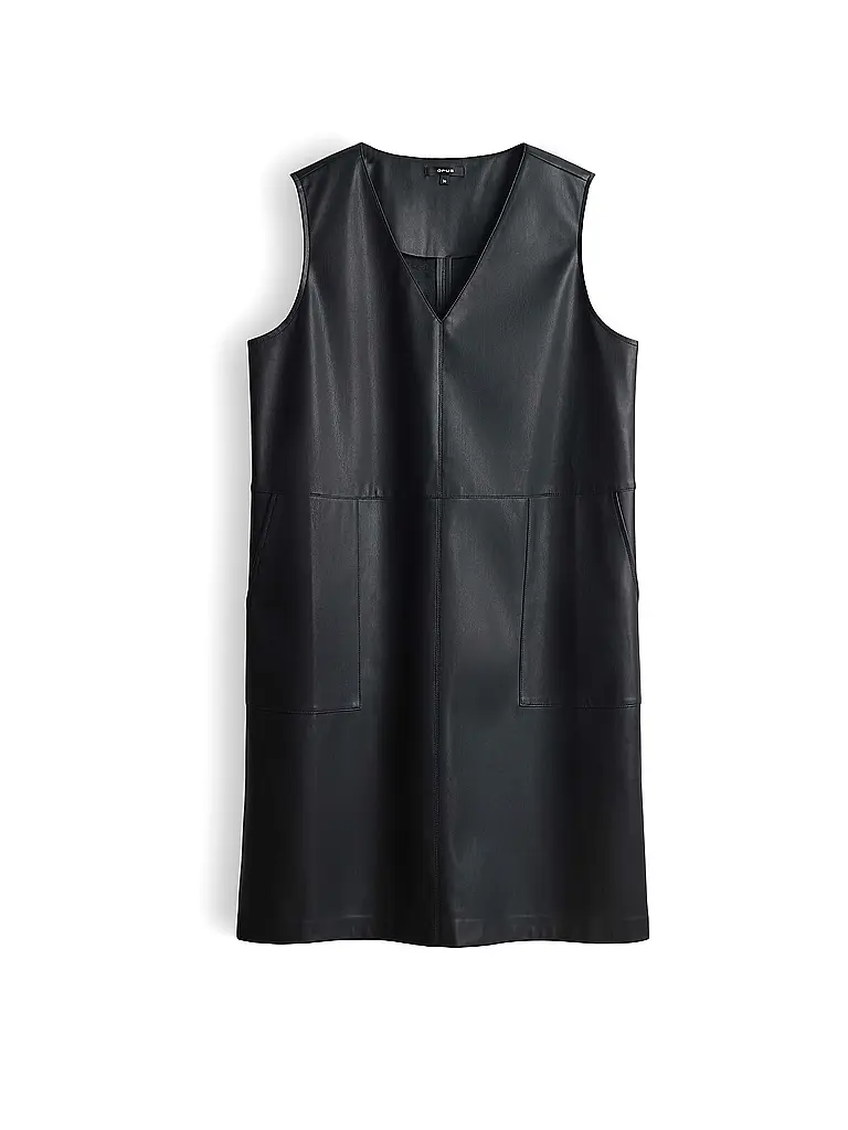 OPUS | Minikleid in Lederoptik WANCY | Schwarz