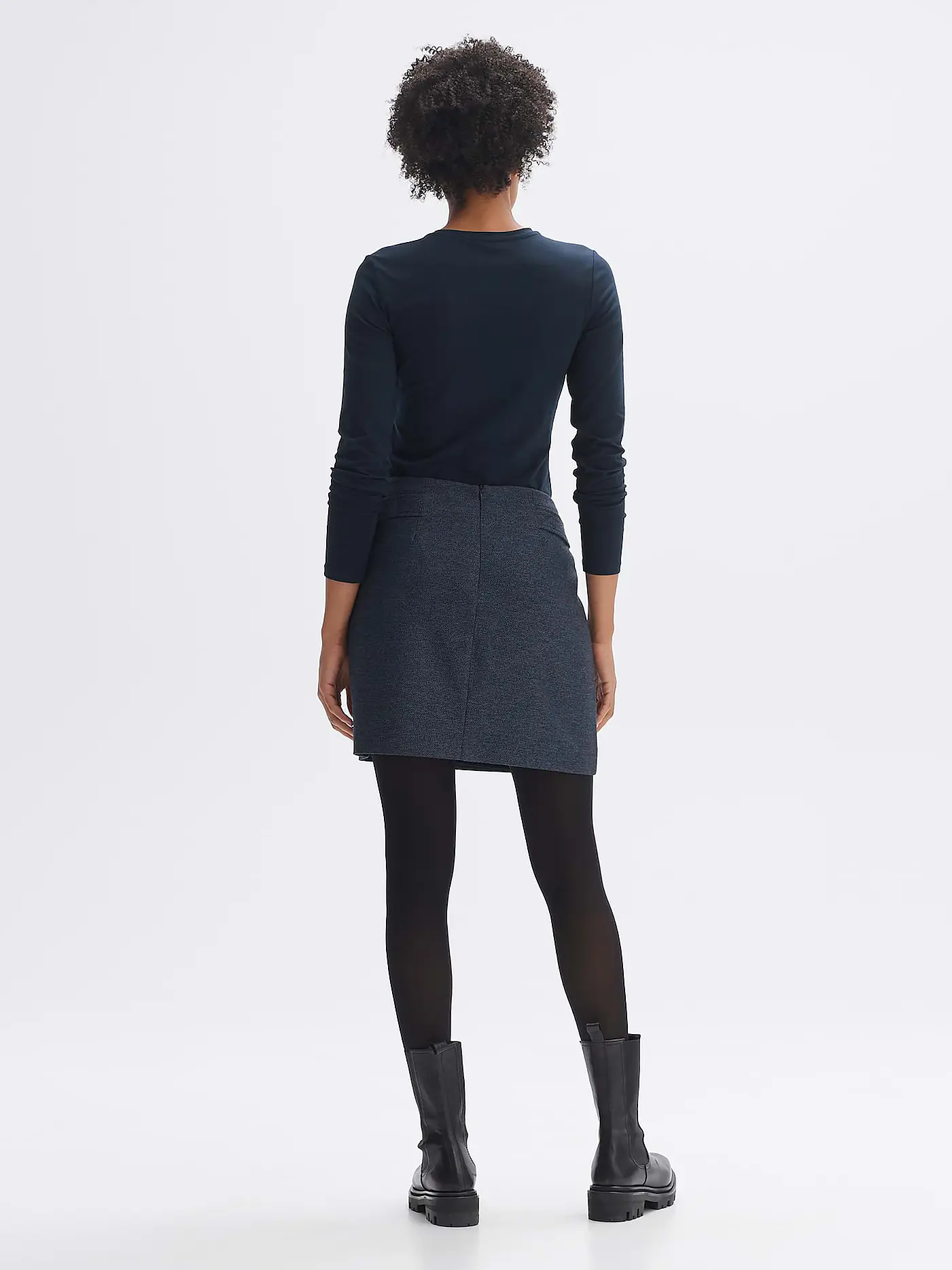 OPUS | Minirock RABEA CANVAS | blau