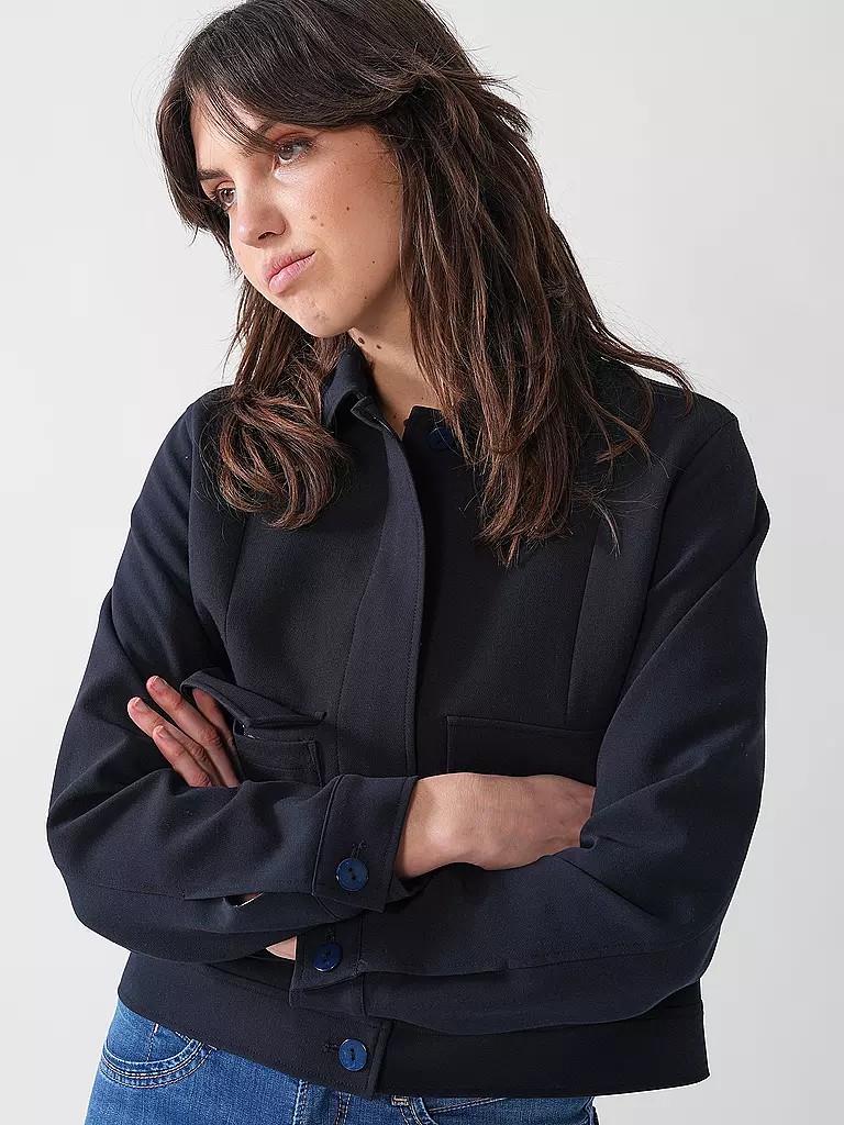 OPUS | Overshirt  JALEEN | dunkelblau