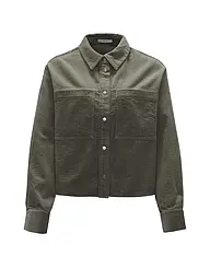 OPUS | Overshirt FALBA | dunkelgrün