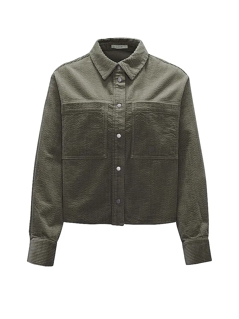 OPUS | Overshirt FALBA | dunkelgrün