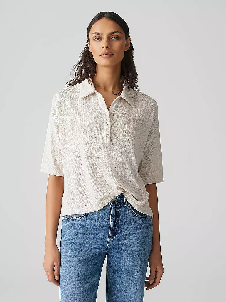 OPUS | Poloshirt SILKAS | creme