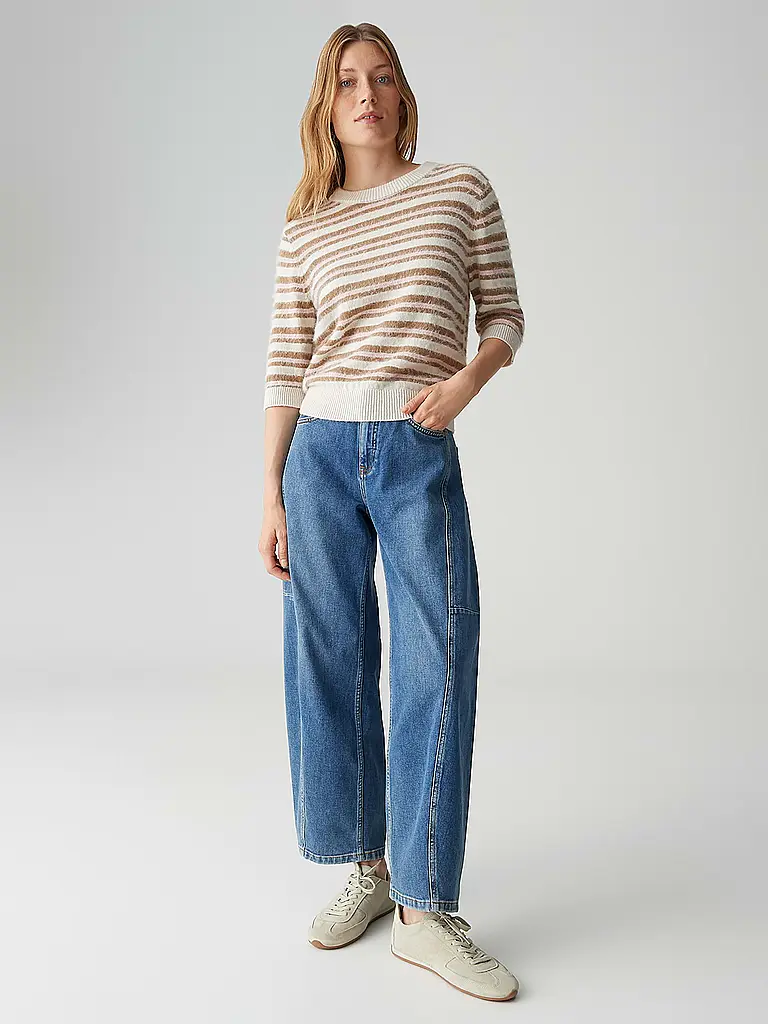 OPUS | Pullover PUVET STRIPE | Rosa