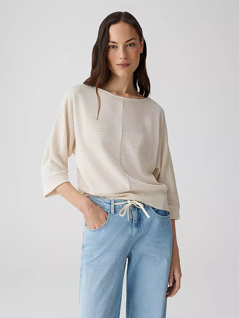 OPUS | Pullover SOLLIKA STRUCTURE | creme