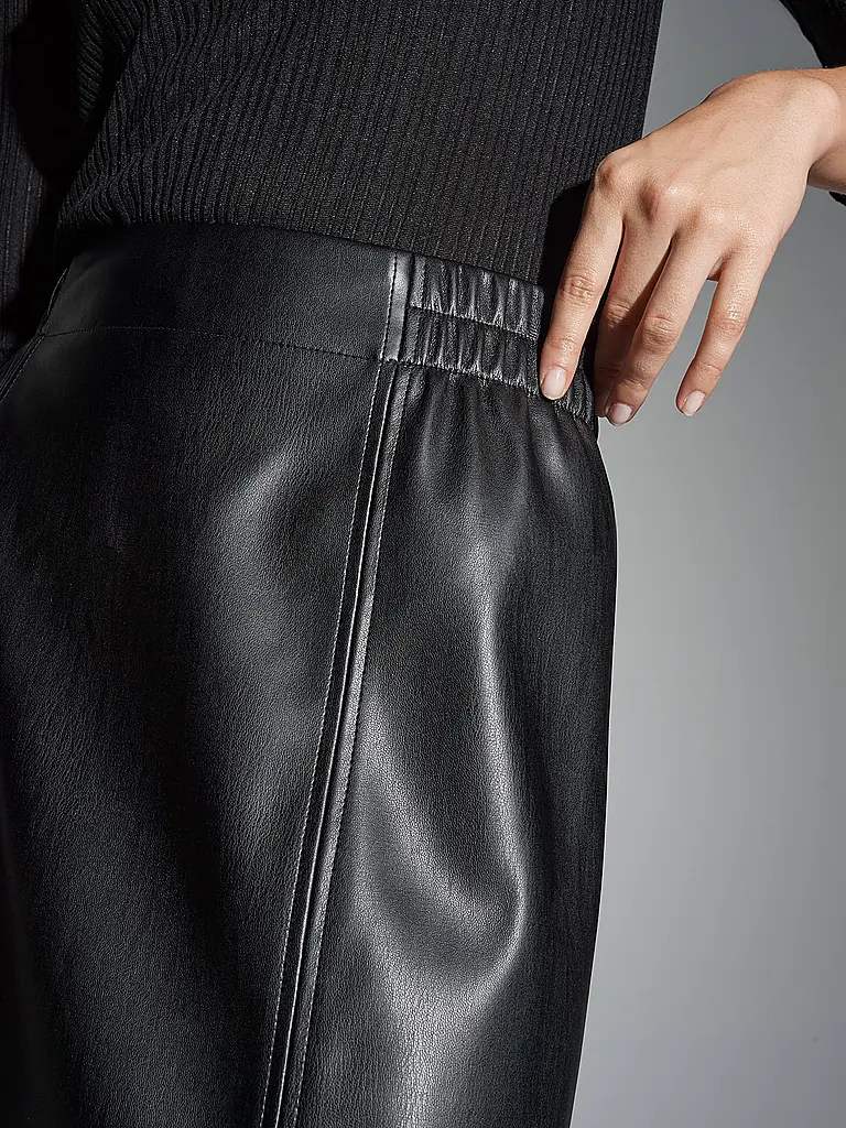 OPUS | Rock in Lederoptik ROGA | Schwarz