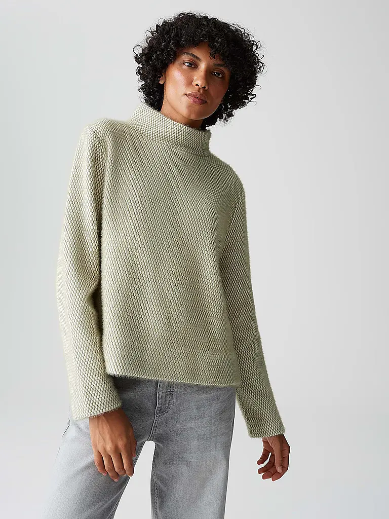 OPUS | Rollkragenpullover GAKIRA | hellgrün