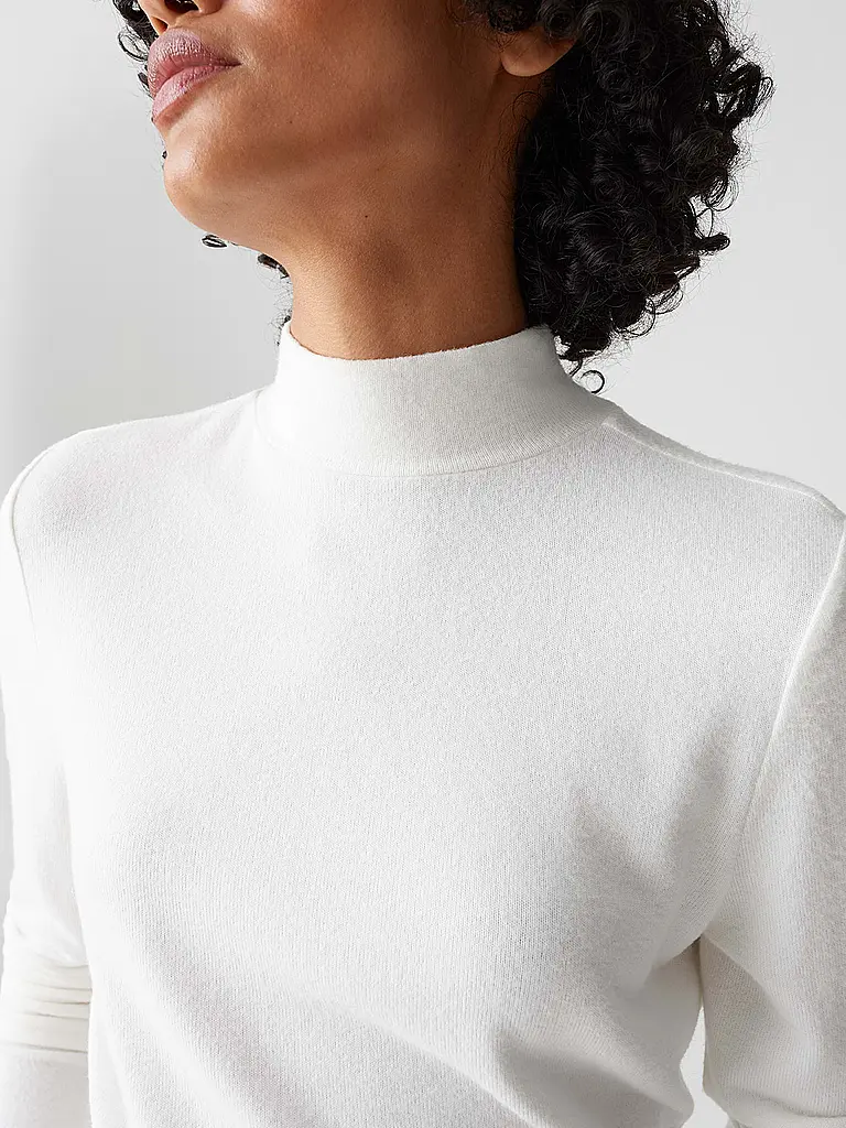 OPUS | Rollkragenpullover SIKLINE | weiss