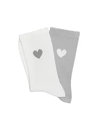 OPUS | Socken YENNIS LOVE 2er Pkg. sweet rood | hellgrau