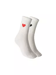 OPUS | Socken YENNIS LOVE 2er Pkg. sweet rood | weiss