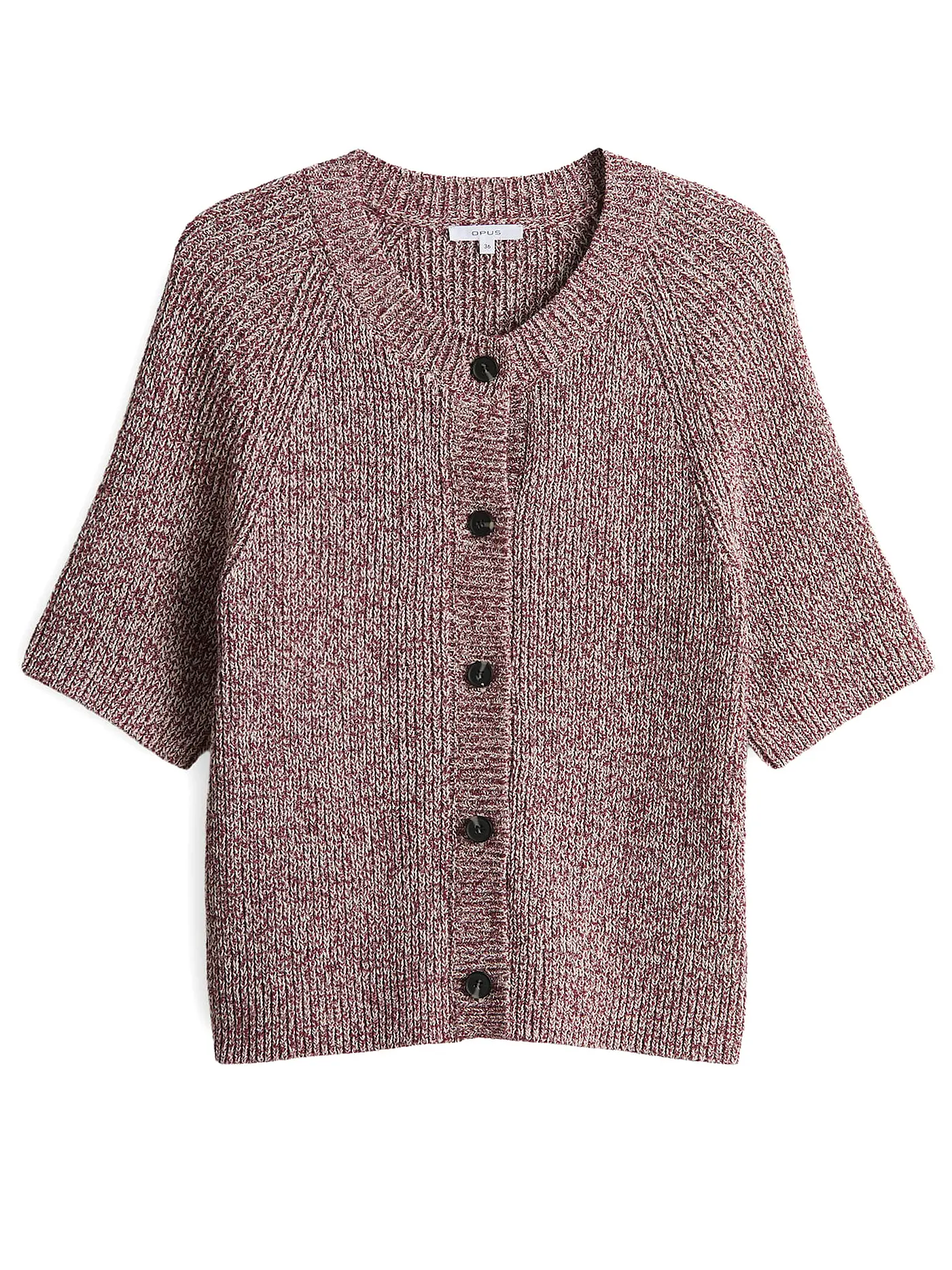 OPUS | Strickjacke DACKI | dunkelrot