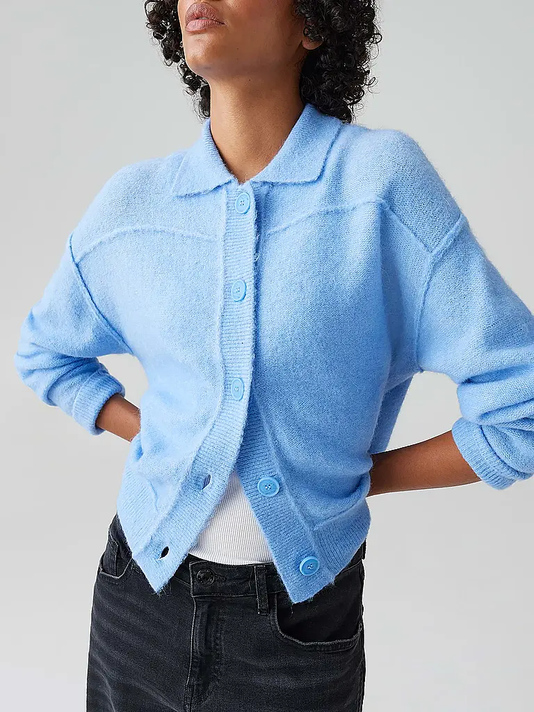 OPUS | Strickjacke DANEKE | Hellblau