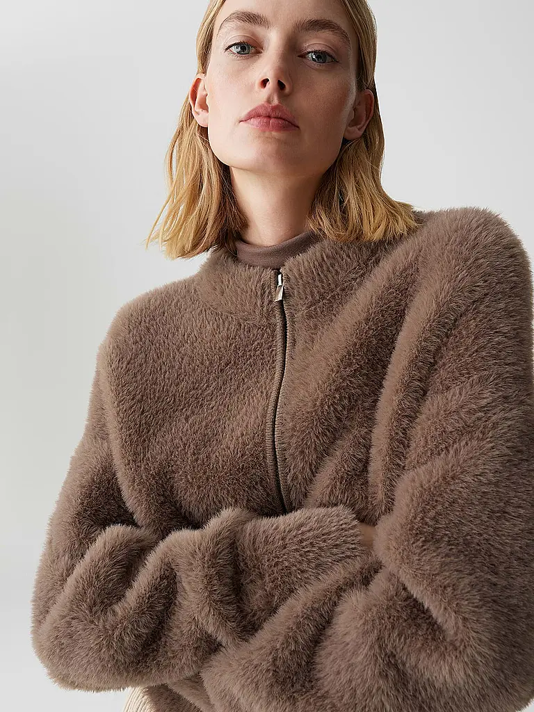 OPUS | Strickjacke DORES | Braun