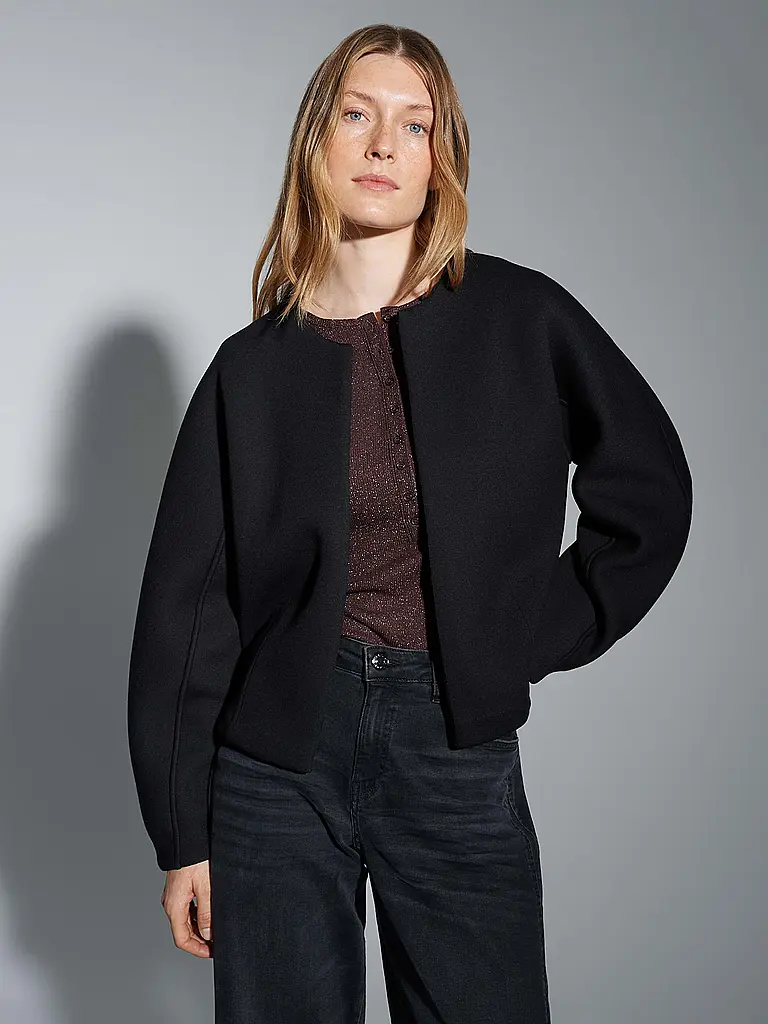 OPUS | Strickjacke GEMURI | Schwarz