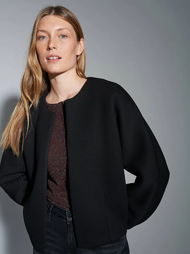 OPUS | Strickjacke GEMURI | Schwarz