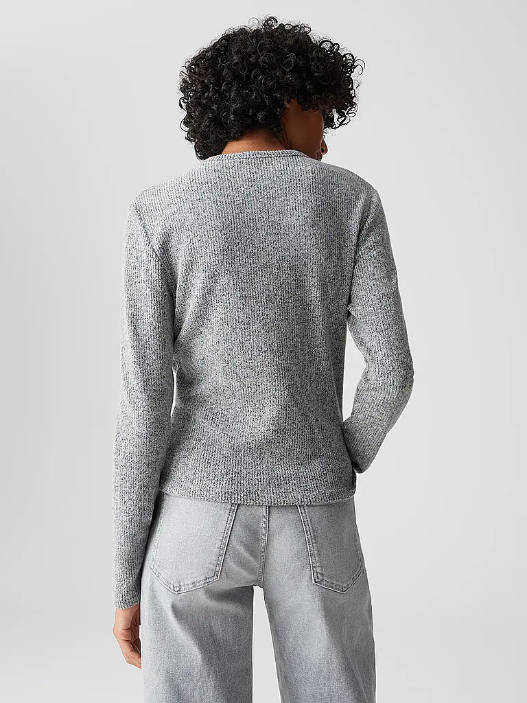 OPUS | Strickjacke SALTUS | grau
