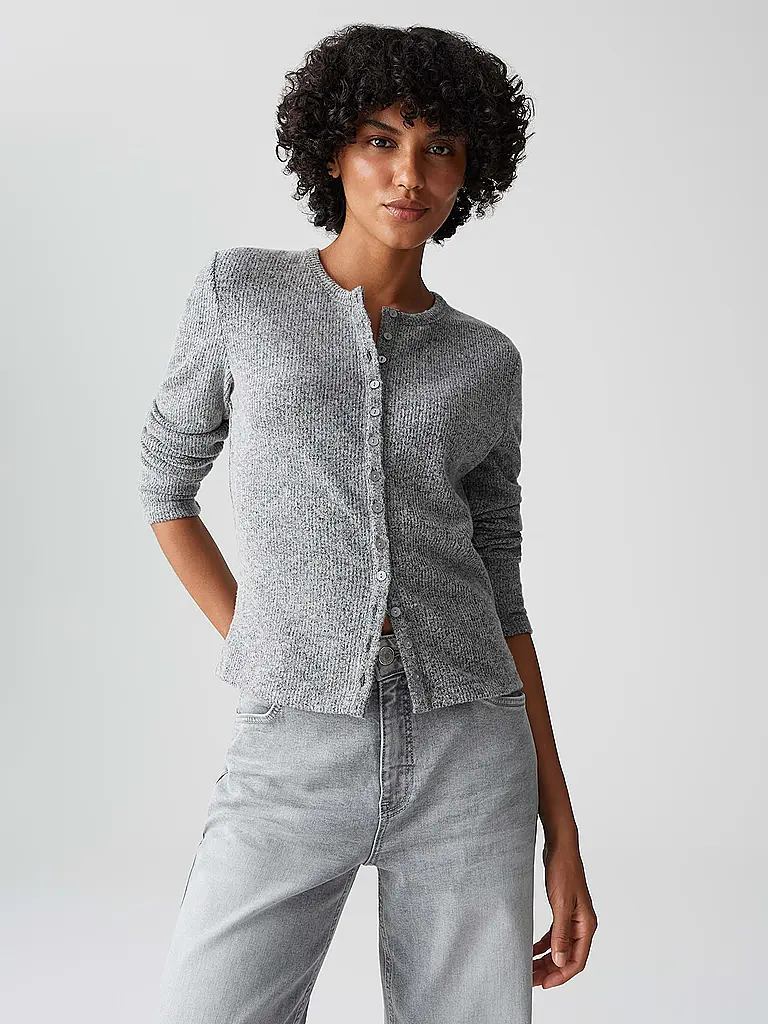 OPUS | Strickjacke SALTUS | grau