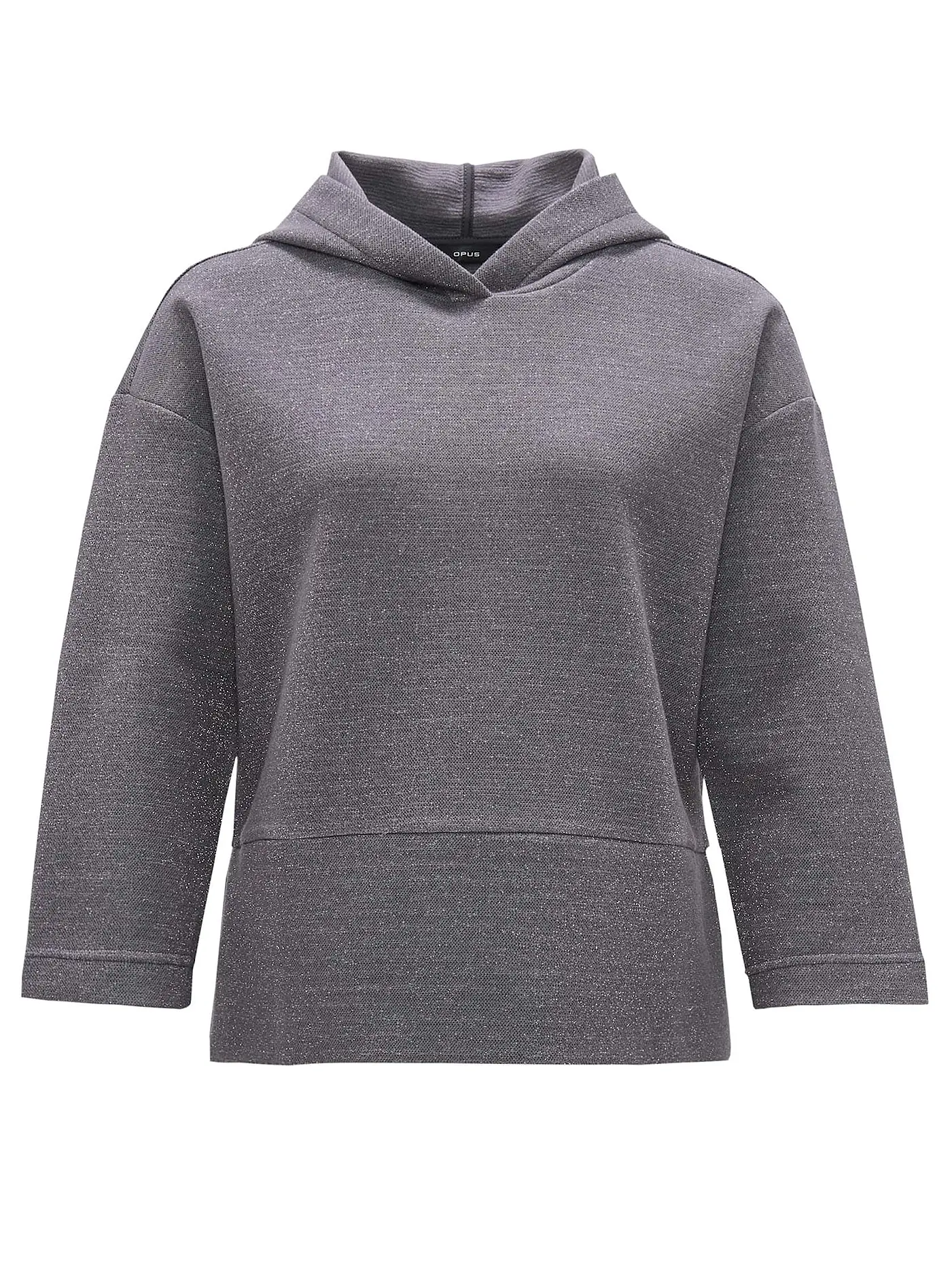 OPUS | Sweater GLITTERO | grau
