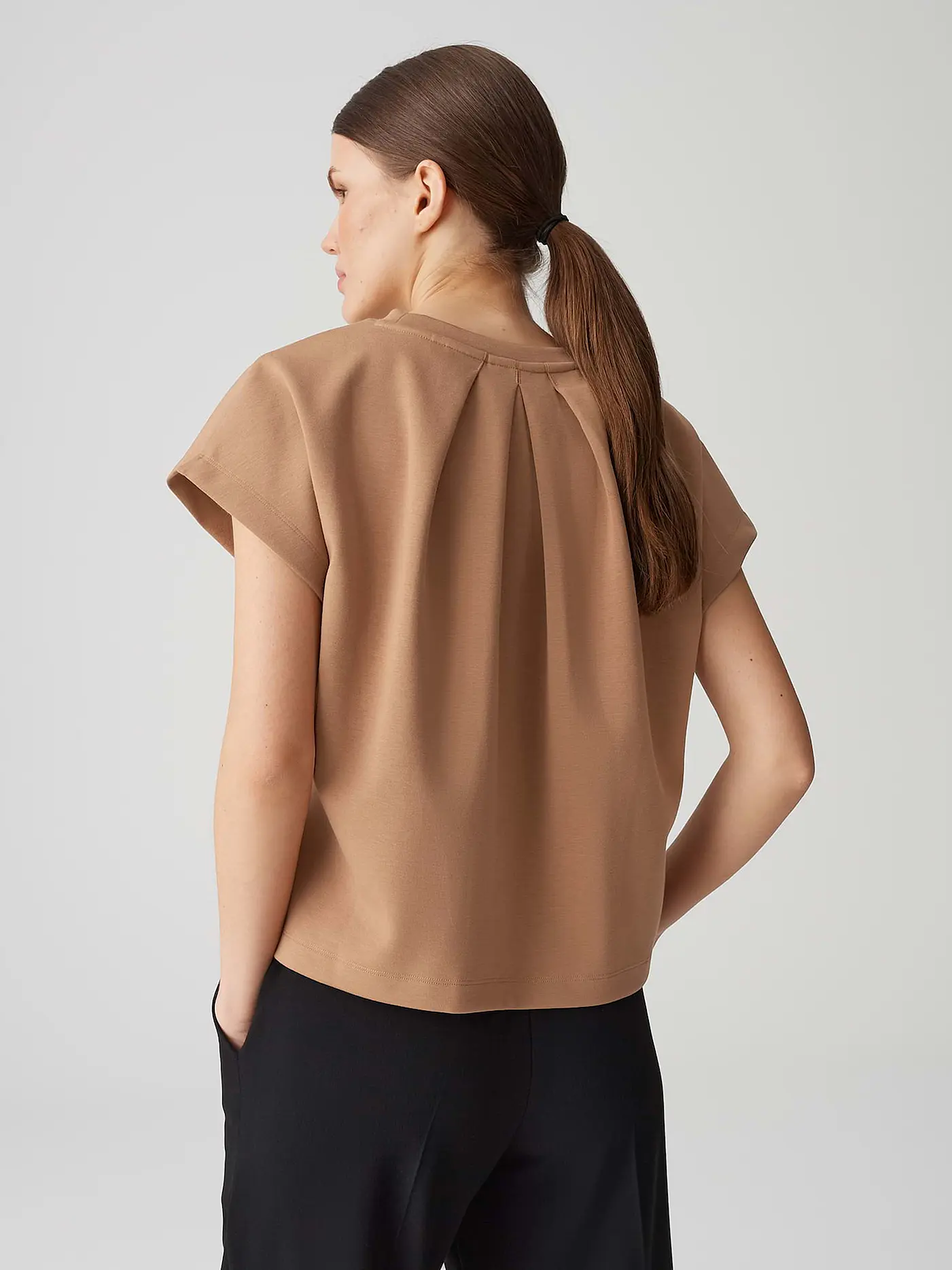 OPUS | Sweatshirt GANNE | hellbraun