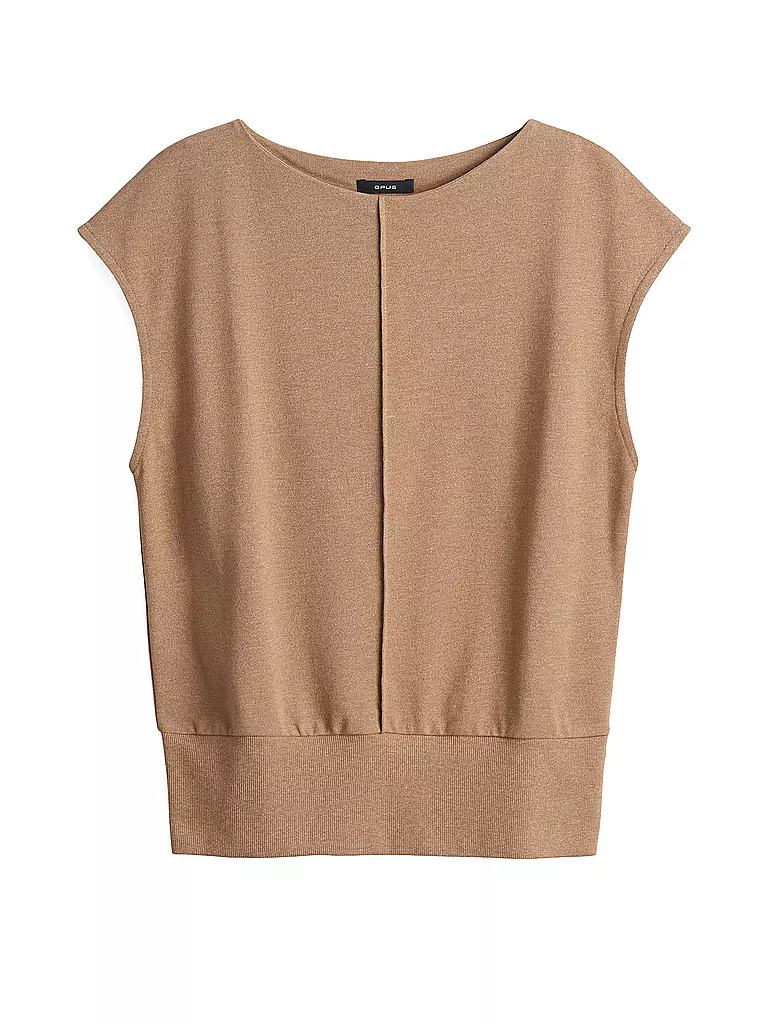OPUS | T-Shirt SIESA | hellbraun