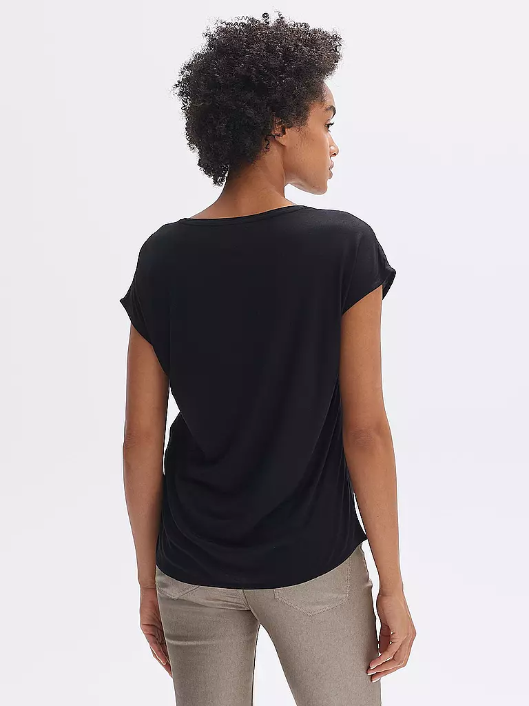 OPUS | T-Shirt SWELONA PRINT | schwarz