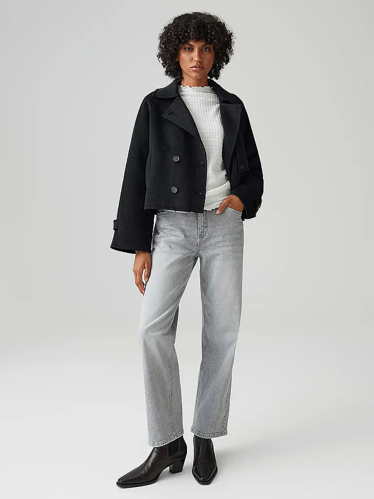 OPUS | Wolljacke HAILI | Schwarz